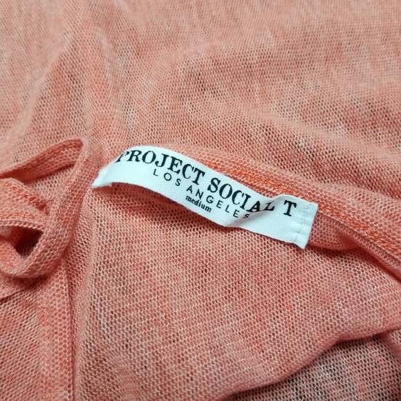 Project Social T Pink Bella Mesh Strappy Tank - Picture 5 of 6